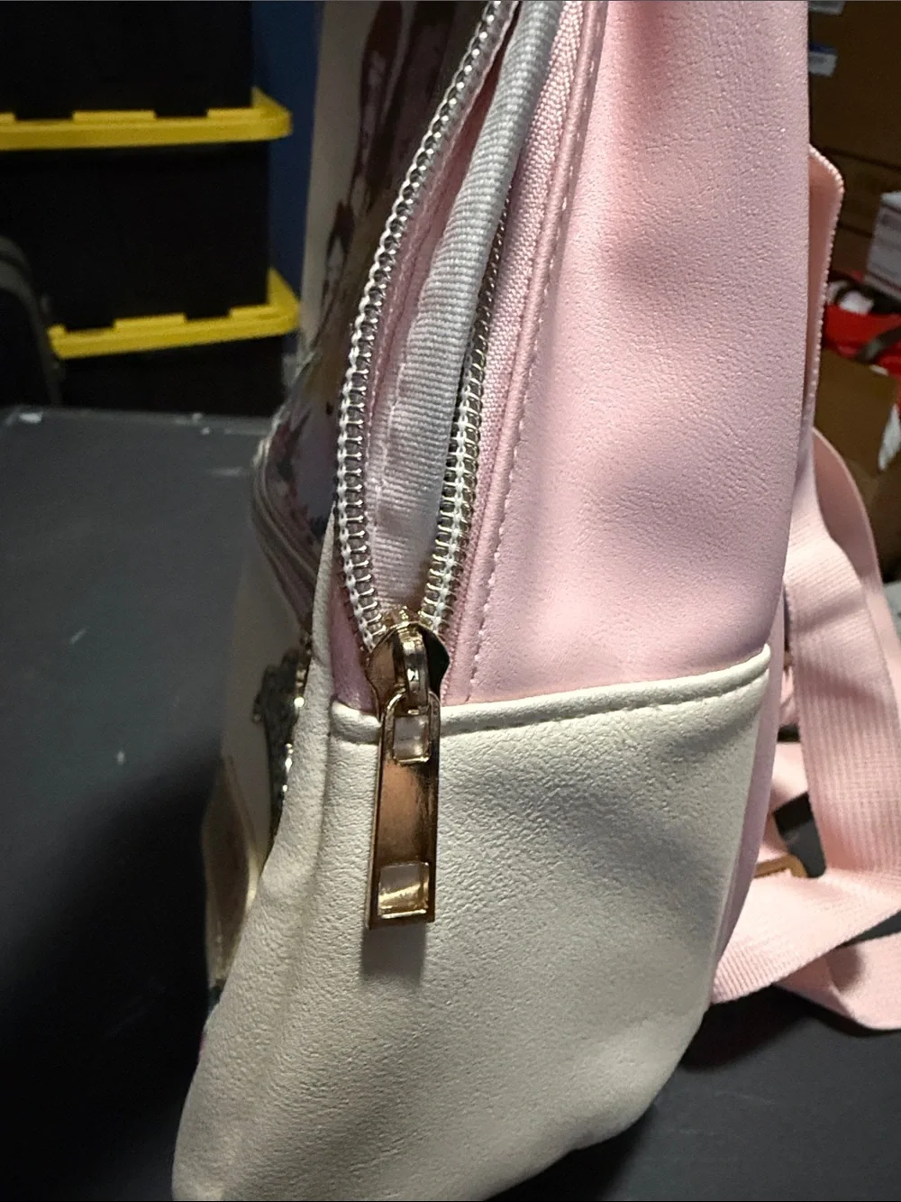 Disney Princess Cream and Pink Illustrated Mini Backpack